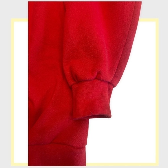 DISNEY Designs Vintage Mickey Mouse Red Colorful Crewneck Sweatshirt Made USA - Picture 4 of 7